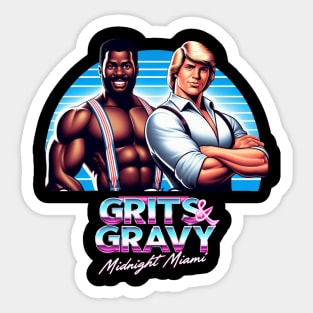 Grits & Gravy: Midnight Miami Logo #2 Sticker